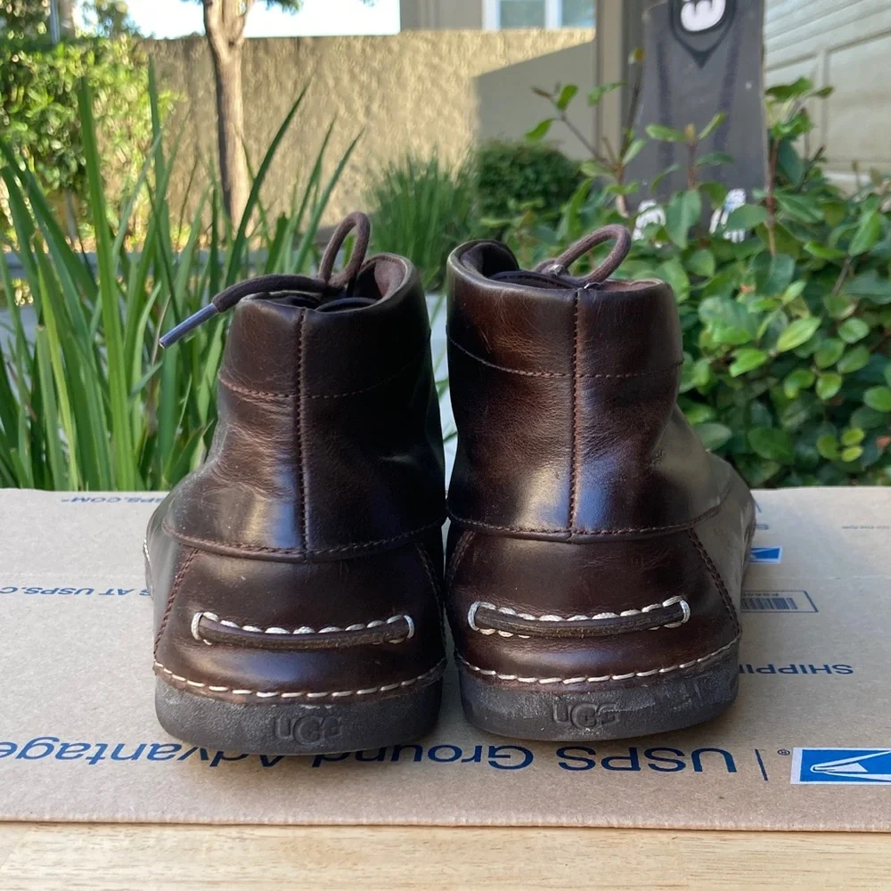 Men's UGG Brown Leather Shoes size 13